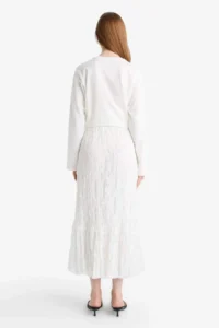 DeFacto A Cut Lace Midi Skirt - Image 6