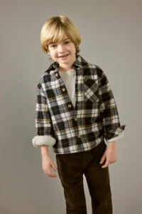 DeFacto Plaid Patterned Flannel Long Sleeve Shirt for Baby Boy