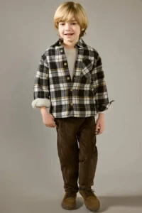 DeFacto Plaid Patterned Flannel Long Sleeve Shirt for Baby Boy - Image 2