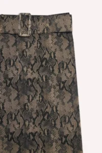DeFacto Regular Fit Patterned Lined Chiffon Midi Skirt - Image 3