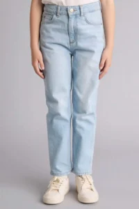 DeFacto Mom Fit Wide Leg Jean Trousers Girl - Image 3