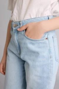 DeFacto Mom Fit Wide Leg Jean Trousers Girl - Image 4