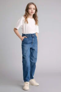 DeFacto Paperbag Jeans Pants Girls' - Image 2