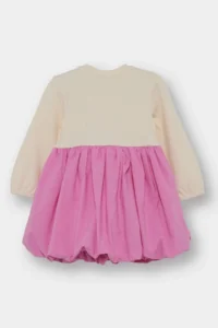 DeFacto Hello Kitty Long Sleeve Ribbed Camisole Dress Baby Girl - Image 5