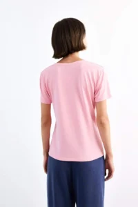 DeFacto V-neck Modal Short Sleeve T-Shirt - Image 6