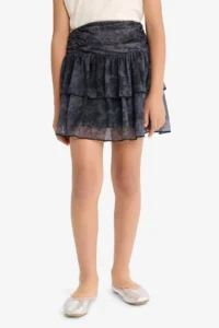 DeFacto Elastic Waist Layered Tulle Skirt Girls' - Image 7