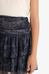 DeFacto Elastic Waist Layered Tulle Skirt Girls' - Image 8