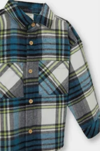 DeFacto Baby Boy Plaid Patterned Flannel Long Sleeve Shirt (25 WN) - Image 2