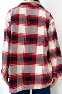 FEMELLE Women Button Detailed Single Pocket Lumberjack Shirt - Image 7