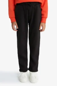 DeFacto Elastic Waist Straight Leg Pique Sweatpants Boy - Image 4
