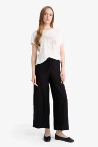 DeFacto Relax Fit Wide Leg Capri
