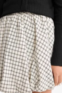 DeFacto Weaving Checkered Balloon Skirt Girls' - Image 6