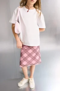 DeFacto Checkered Tulle Skirt Girls' - Image 2