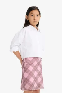 DeFacto Checkered Tulle Skirt Girls' - Image 5
