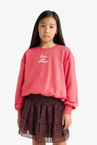 DeFacto Tulle Floral Patterned Skirt Girls' - Image 5