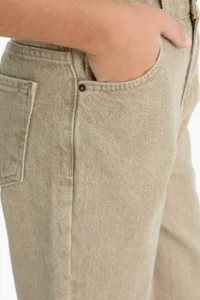 DeFacto Wide Leg Straight Leg Jean Trousers Boy - Image 6