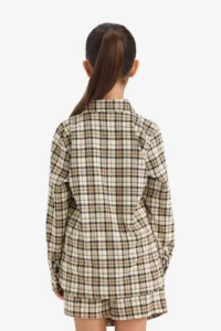 DeFacto Oxford Checked Long Sleeve Shirt Girls - Image 5