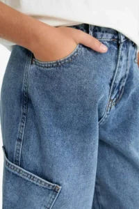 DeFacto Barrel Fit Straight Leg Jean Trousers Boy - Image 7