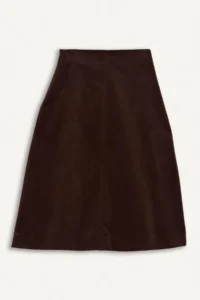 DeFacto Regular Fit Normal Waist Velvet Midi Skirt - Image 7