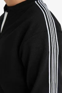 DeFacto College Collar Zippered Bomber Jacket Boy - Image 8