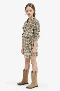 DeFacto Cotton Checkered Shorts Skirt Girls' - Image 2