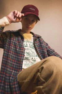 DeFacto Boy's Overshirt Fit Polo Neck Checkered Long Sleeve Shirt - Image 2
