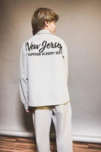 DeFacto Overshirt Fit Polo Collar Printed Long Sleeve Shirt Boy