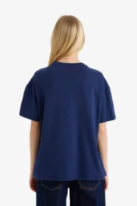 DeFacto 100% Cotton Oversized Teddy Bear T-Shirt - Image 5