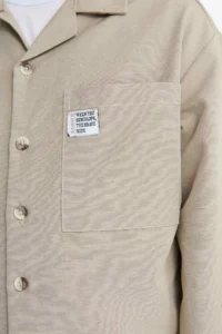 DeFacto Oversize Wide Fit Polo Neck Long Sleeve Shirt Boy - Image 8