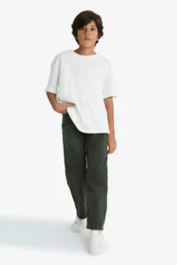 DeFacto Wide Leg Straight Leg Jean Trousers Boy