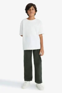 DeFacto Wide Leg Straight Leg Jean Trousers Boy - Image 3