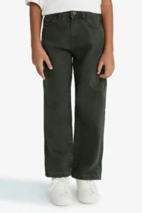 DeFacto Wide Leg Straight Leg Jean Trousers Boy - Image 4