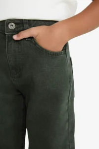 DeFacto Wide Leg Straight Leg Jean Trousers Boy - Image 5