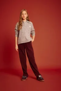 DeFacto Wide Leg Velvet Sweatpants Girls'