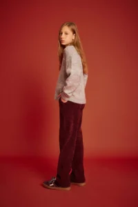 DeFacto Wide Leg Velvet Sweatpants Girls' - Image 2