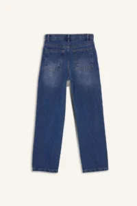 DeFacto Loose Fit Ripped Detailed Straight Leg Jean Trousers Boy - Image 5