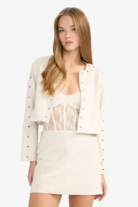 DeFacto Normal Waist Suede Mini Skirt - Image 4