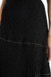 DeFacto A Cut Normal Waist Lace Midi Skirt - Image 5