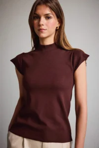 DeFacto Turtleneck Short Sleeve T-Shirt - Image 3