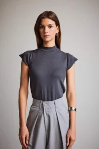 DeFacto Turtleneck Short Sleeve T-Shirt - Image 4