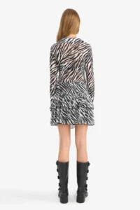DeFacto Zebra Patterned Normal Waist Tulle Mini Skirt - Image 7
