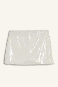 DeFacto Normal Waist sequined Material Mini Skirt - Image 4