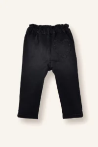 DeFacto Paperbag Flared Jean Trousers for Baby Girl - Image 2
