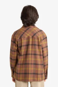 DeFacto Oversize Wide Fit Polo Neck Checked Flannel Long Sleeve Shirt Boy - Image 5