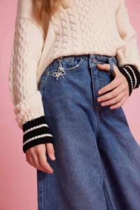 DeFacto Wide Leg Wide Leg Jean Trousers Girl - Image 3