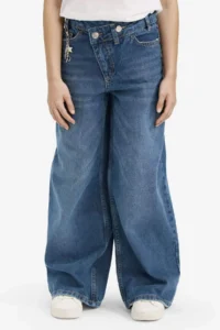 DeFacto Wide Leg Wide Leg Jean Trousers Girl - Image 4