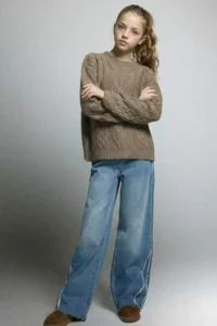 DeFacto Wide Leg Jeans Pants Girls'