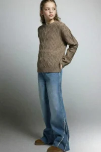 DeFacto Wide Leg Jeans Pants Girls' - Image 2