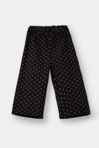 DeFacto Wide Leg Polka Dot Straight Leg Poplin Trousers for Baby Girl - Image 4