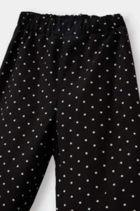DeFacto Wide Leg Polka Dot Straight Leg Poplin Trousers for Baby Girl - Image 5